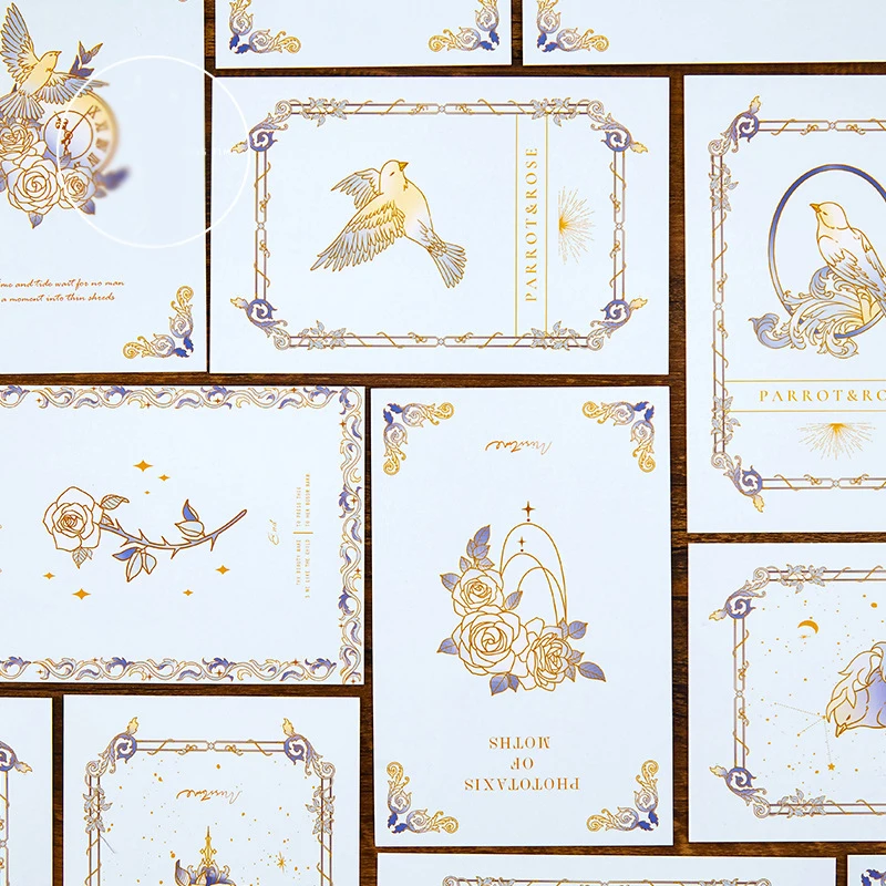 30 шт. декоративная открытка в виде птиц и роз | Дом сад