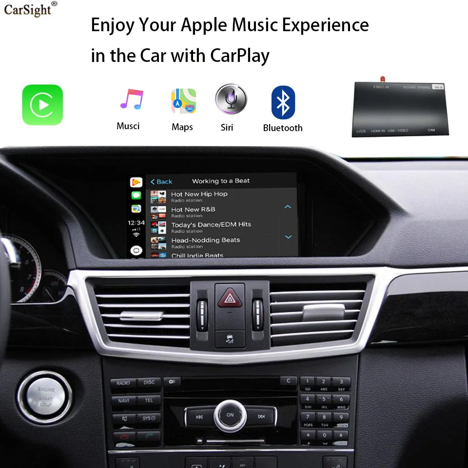 Беспроводной автомобильный интерфейсный декодер Apple Carplay Android для Mercedes-Benz Class GL X166
