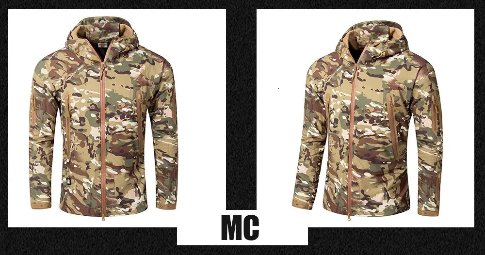 SINAIRSOFT кожи акулы, для улицы, для охоты, кемпинга, Водонепроницаемый ветрозащитная куртка из полиэстера куртка толстовка в камуфляжном армейском стиле для мальчиков, Костюмы