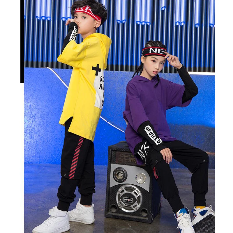 Kids Cool Hip Hop Clothing Long Sleeve Shirt Top Running Camouflage Pants for Girl Boy Jazz Dance Costume Clothes Wear | Тематическая