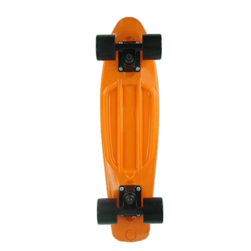 

22.5X 6 Inch Skateboard Plastic Fish Banana Skating Board Decks for Outdoor Sport Fish Board Non-Slip Deck green Without wheels