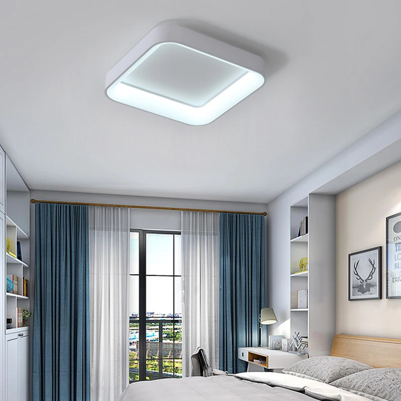 Lámpara de araña led con acabado gris/blanco, moderna, para sala de estar, dormitorio, sala de estudio, elegante candelabro de 110V y 220V