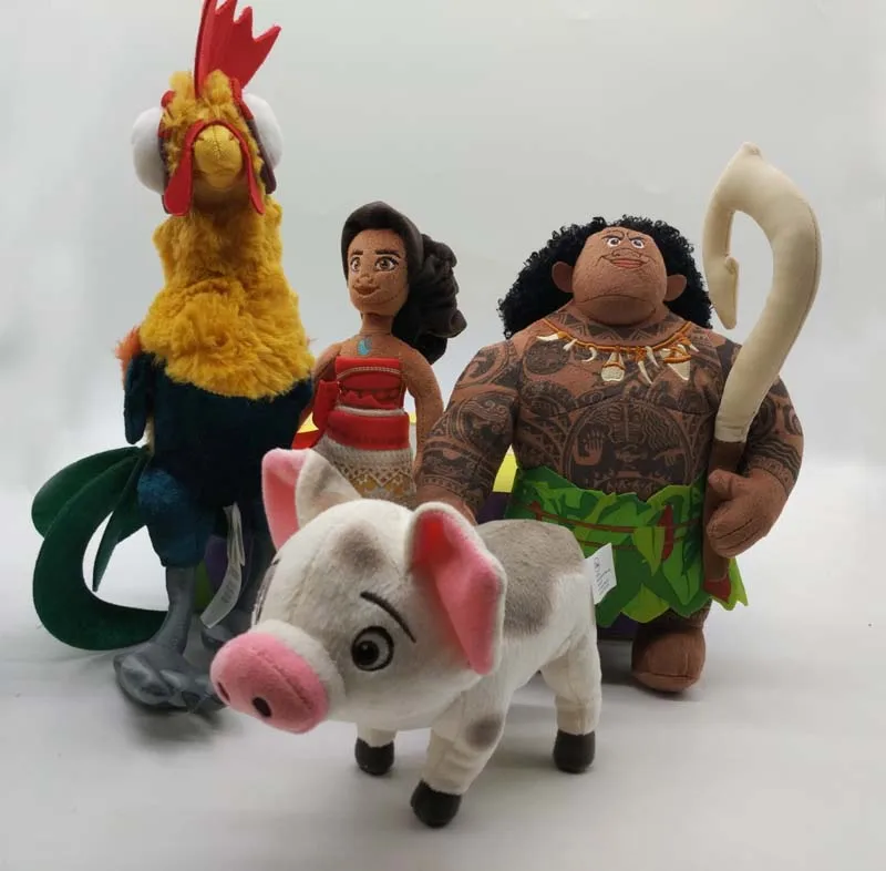 Neue Authentische Moana Maui Heihei haustier schwein Pua Weiche angefüllte Plüsch Spielzeug Puppe Film