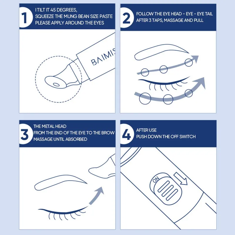 Крем для кожи вокруг глаз с электрической массажной головкой 20 мл | Красота и