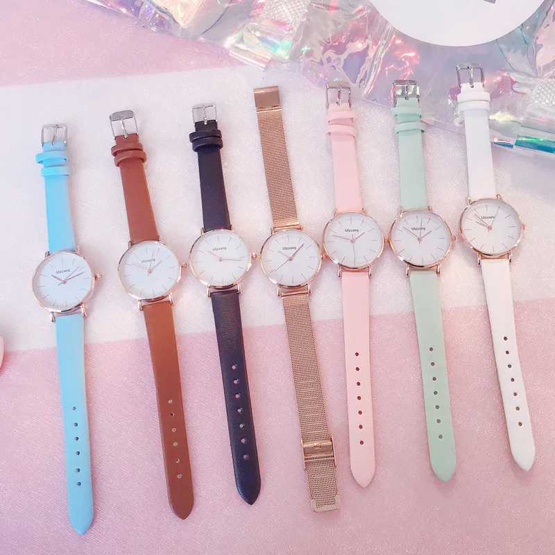 

Minimaliste Women Watches Ulzzang Luxury Fashion Brand Ladies Wristwatches With Rose Gold Mesh Band Simple Woman Clock Gifts