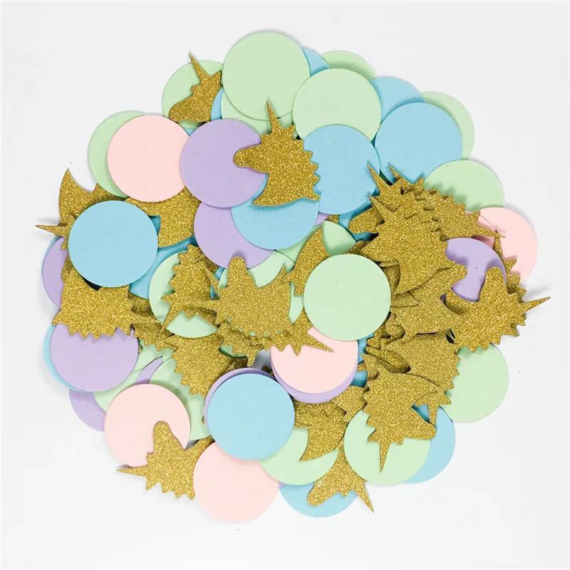 Золотой Единорог конфетти Настольный детский душ вечевечерние НКА Сделай Сам