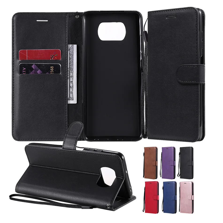 

Card Solt Flip Etui Case For Xiaomi 11 Lite POCO M3 Pro F3 X3 NFC Redmi 8 8A 9A 9C Note 10 4G 10S 9 9S 9T 8T Wallet Back Cover