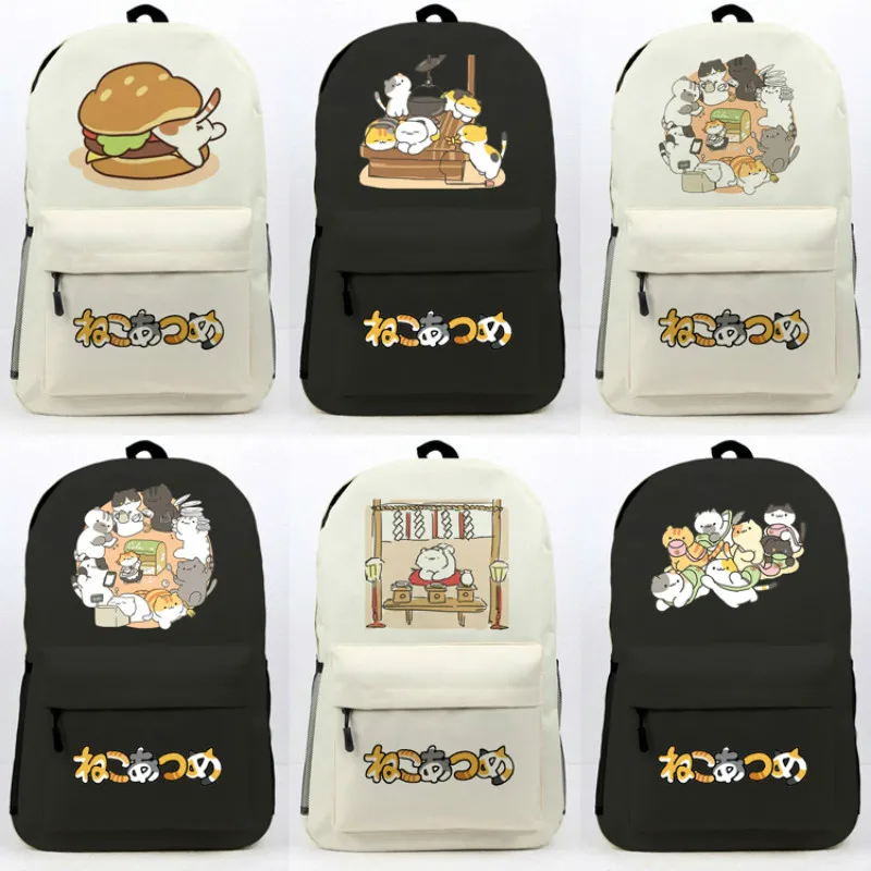 

Рюкзак для косплея Neko Atsume, школьная Наплечная Сумка для ноутбука, подарок