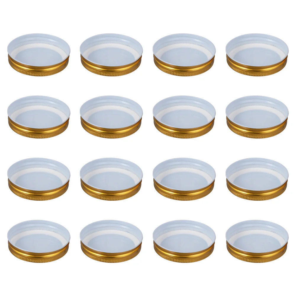 

16Pcs 70mm Air Tight Tinplate One-piece Type Sealing Storage Cap Lids