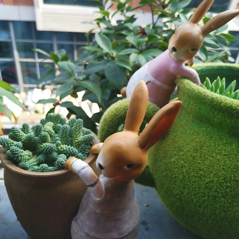 Креативный милый альпинистский кролик бонсай декоративный орнамент подвесной