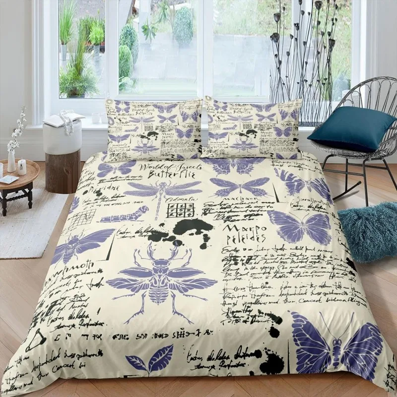 

Starry Sky Blackboard Bedding Set Queen 3D Cute Cartoon Printed Duvet Cover Bedcloth 2/3pcs Home Textiles High Quality Bedspread