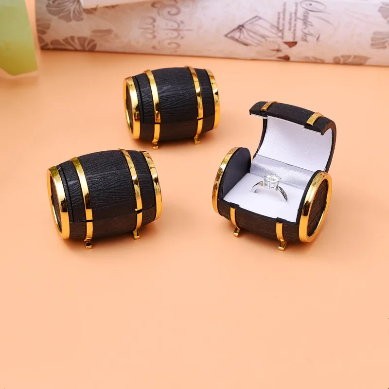 1 шт. Новинка Европейский пивной бочонок кольцо серьги ювелирные изделия