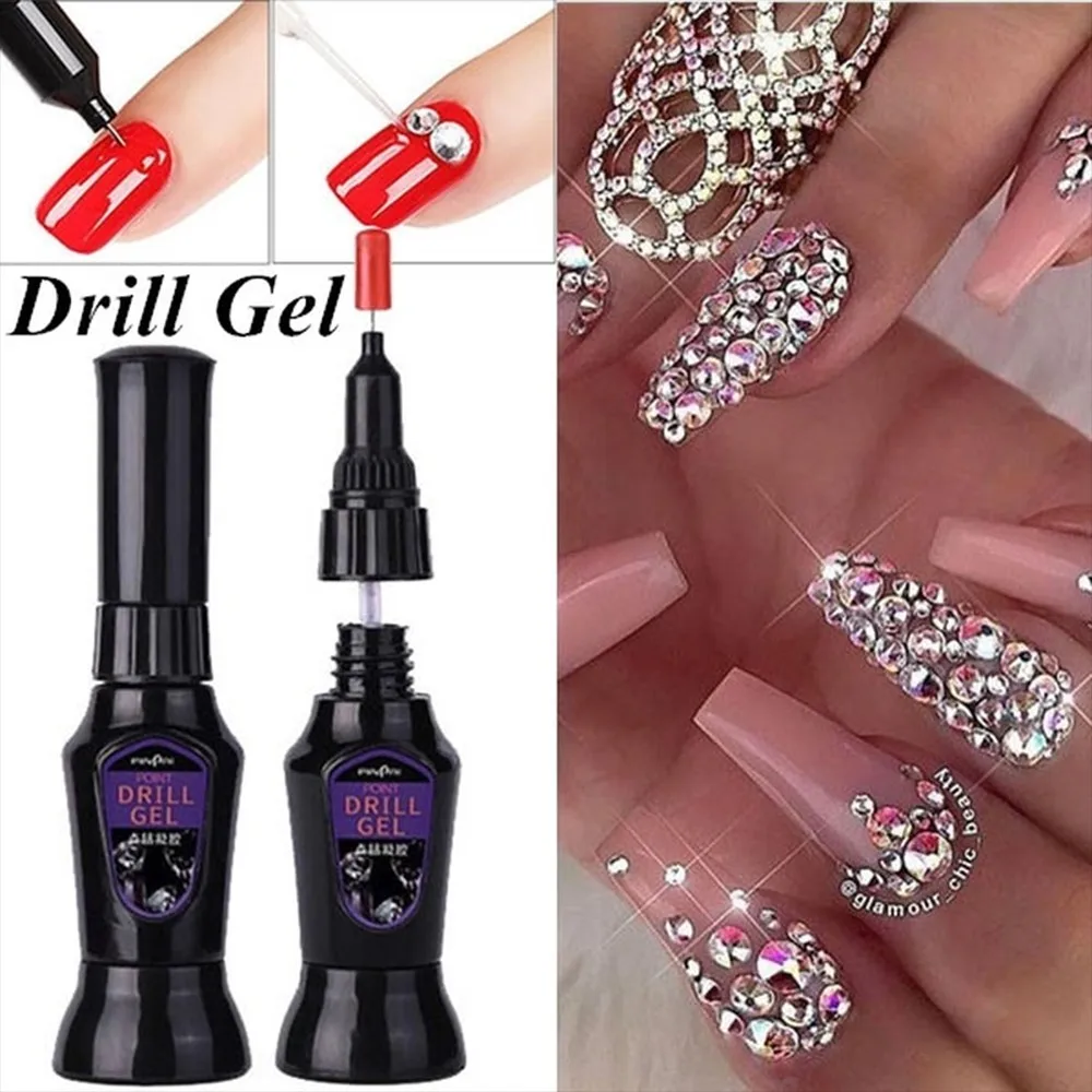 Прочный клей стразы для дизайна ногтей гель смола драгоценный камень