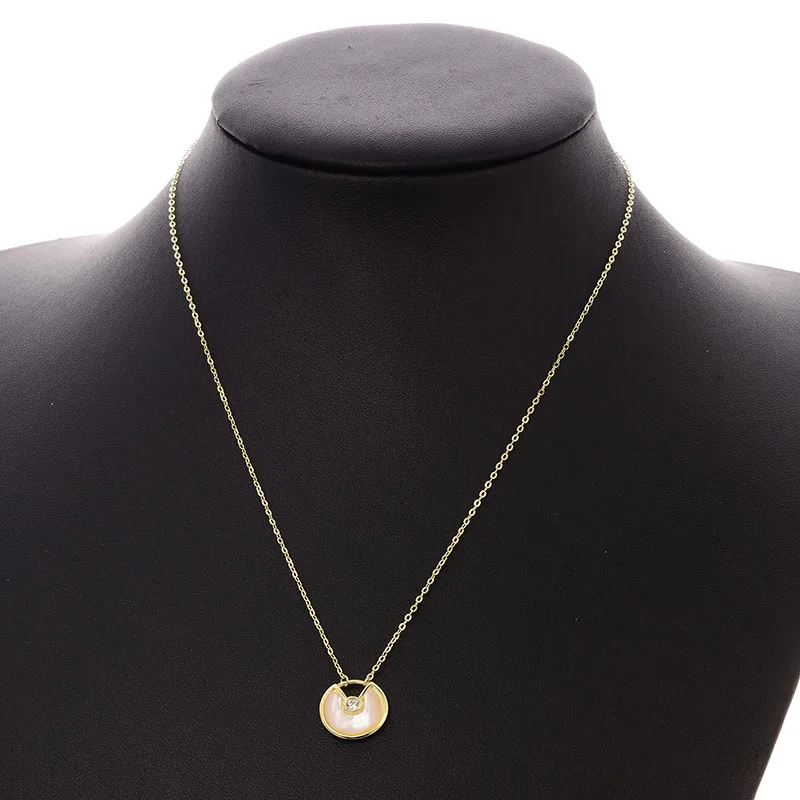 

Dorado 925 Sterling Silver Classic Shell Pendant Necklace For Women Fashion Punk High Quality Chain Zircon Party Jewelry Collier