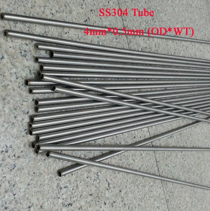 4mmx0.5mm (ODxWT) 20 шт* 500 мм длина SS304 труба из нержавеющей стали жесткое состояние маленькая промышленная труба - Цвет: 4mmx0.5mm (ODxWT)