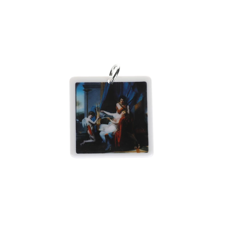 8 шт. всемирно известный Картины Подвески Акриловые Ван Гог фотографии Звездная