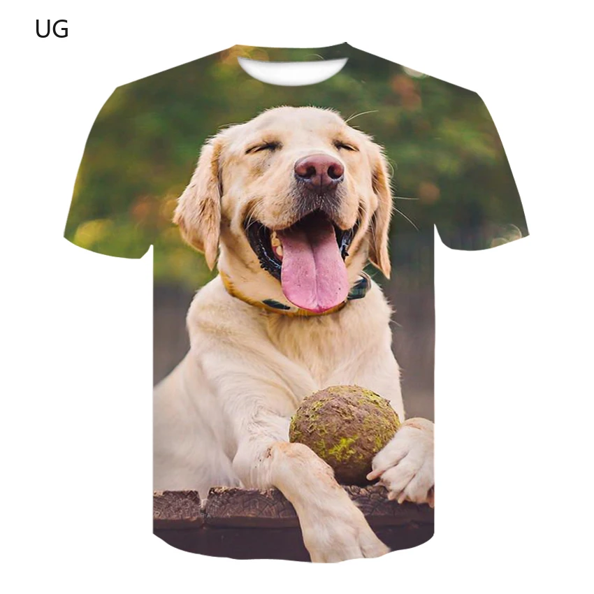 

UG 2021 Summer New 3D Printing T-shirt Animal Printing Men's T-shirt Printing Casual T-shirt O-neck Hip-hop Short Sleeve