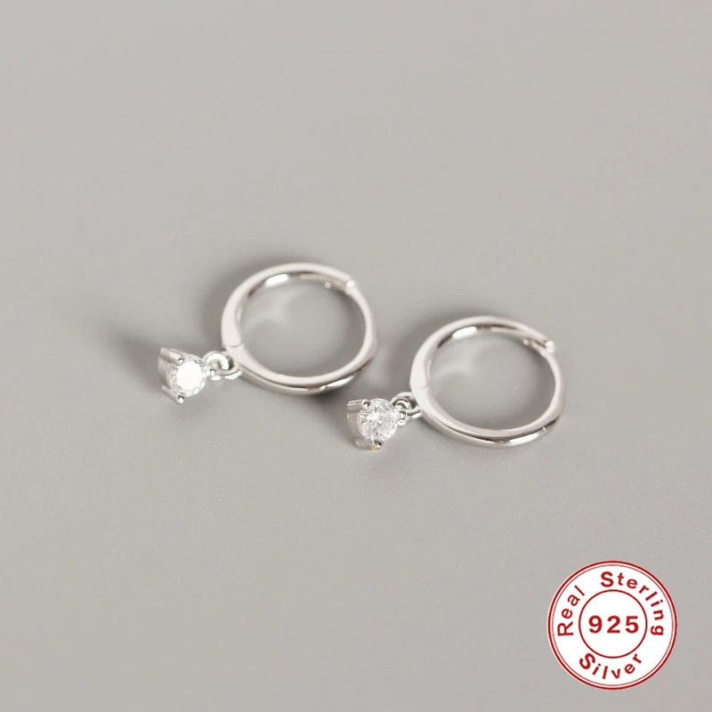 Серьги из стерлингового серебра 925 пробы для Чехол женский кулон серьги-кольца серьги на кость уха серьги на подарок девочке Злой Глаз Звезда Луна aretes B5 - Окраска металла: 15