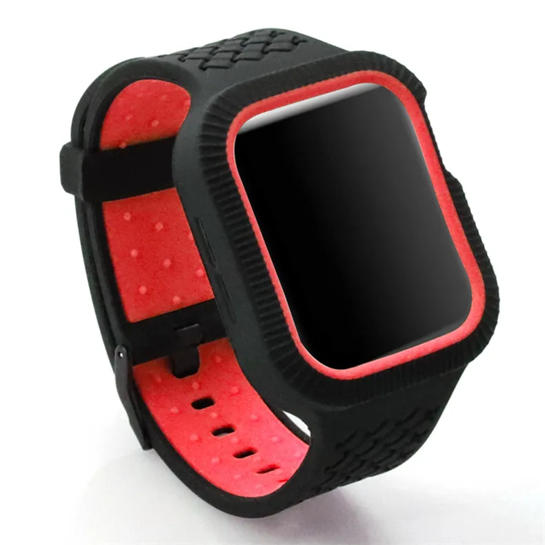 Плетеный чехол+ ремешок для apple watch band pulseira apple watch 5 4 band 44 мм/40 мм iwatch band series 5 4 correa браслет ремень