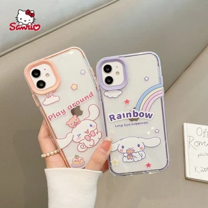 Hello Kitty Cinnamonroll Phone Case for iPhone13 13Pro 13Promax 12 12Pro Max 11 Pro X XS MAX XR 7 8 Plus Cartoon Cover