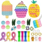 Антистрессовые игрушки-кольца на палец с рукояткой, Ранние игрушки для взрослых, 18 детей, Симпатичные диммеры, антистрессовые игрушки для снятия стресса