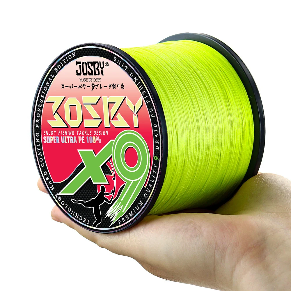 JOSBY 9 прядей 8 4 PE плетеная леска 300 м 500 1000 многонитевая оплетка рыболовная