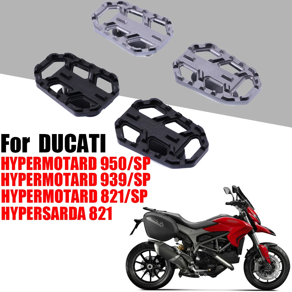 

For DUCATI HYPERMOTARD 821 SP 950 SP 939 SP HYPERSARDA 821 Motorcycle Accessories Wide Foot Pegs FootRest Footpegs Rests Pedals