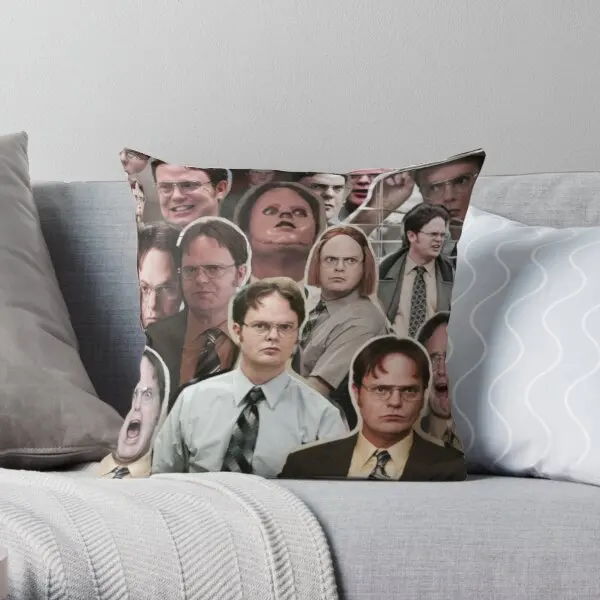 

Dwight Schrute - The Office Soft Decorative Throw Pillow Cover for Home 45cmX45cm Pillows NOT Included