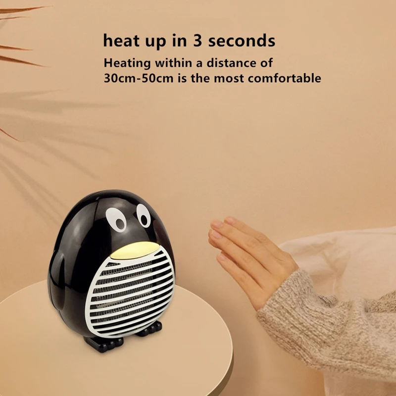 EAS-Cute Cartoon Penguin Appearance Desktop Heater Home Desk Surface with US plug | Бытовая техника