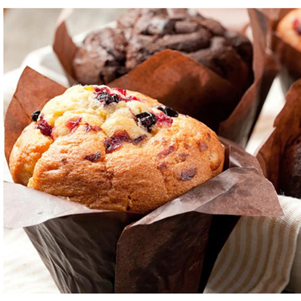 Hoomall 50 шт. чашки для торта милая обертка выпечки не липкий Рождественский