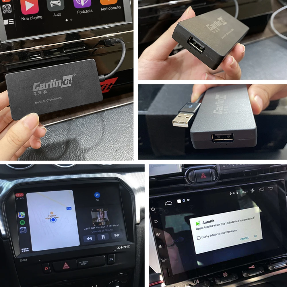 Carlinkit USB CarPlay Dongle/Android авто для Android автомобильный мультимедийный плеер iPhone телефон