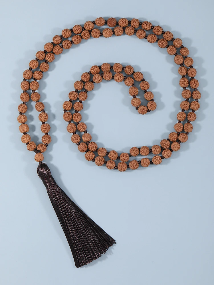 YUOKIAA Japamala 108 рудракша бусина ожерелье медитация Йога дух ювелирные изделия