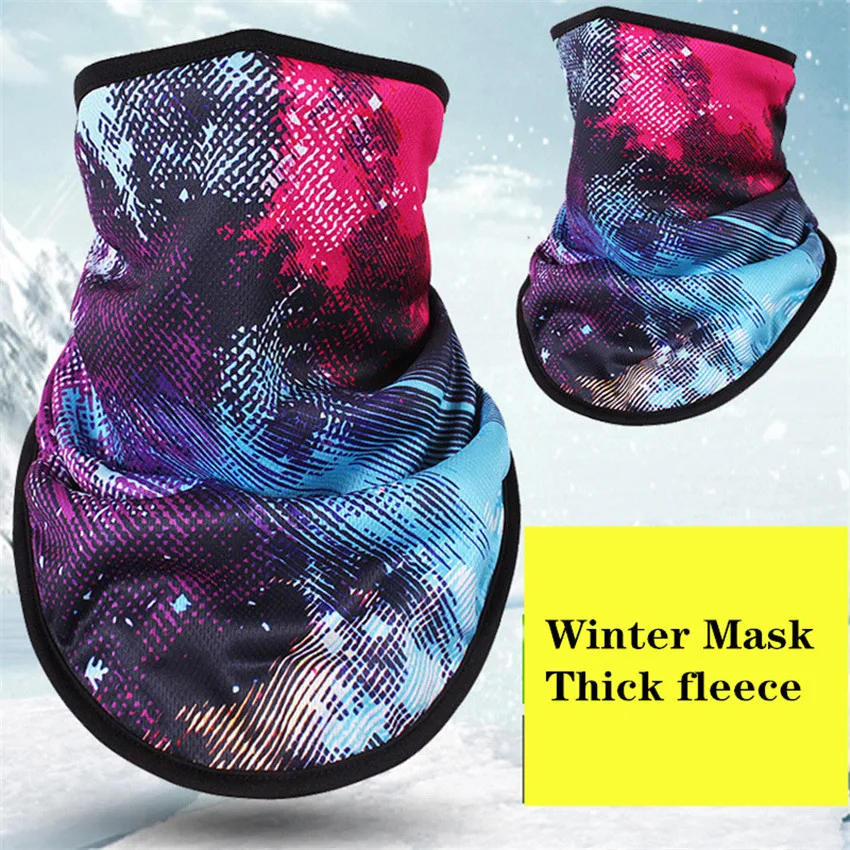 Зимний флисовый лыжный шарф оборудование для велоспорта сноуборда бандана