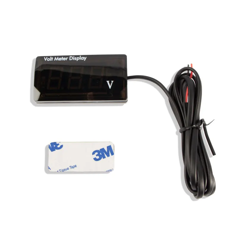 DC 12V IPX6 Водонепроницаемый Цифровой вольтметр для автомобилей мотоциклов