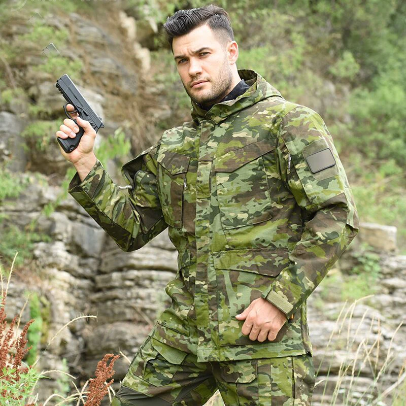 

Военная тактическая куртка с капюшоном, водонепроницаемая износостойкая куртка для кемпинга, армейская флисовая одежда, Мультикам, камуфл...