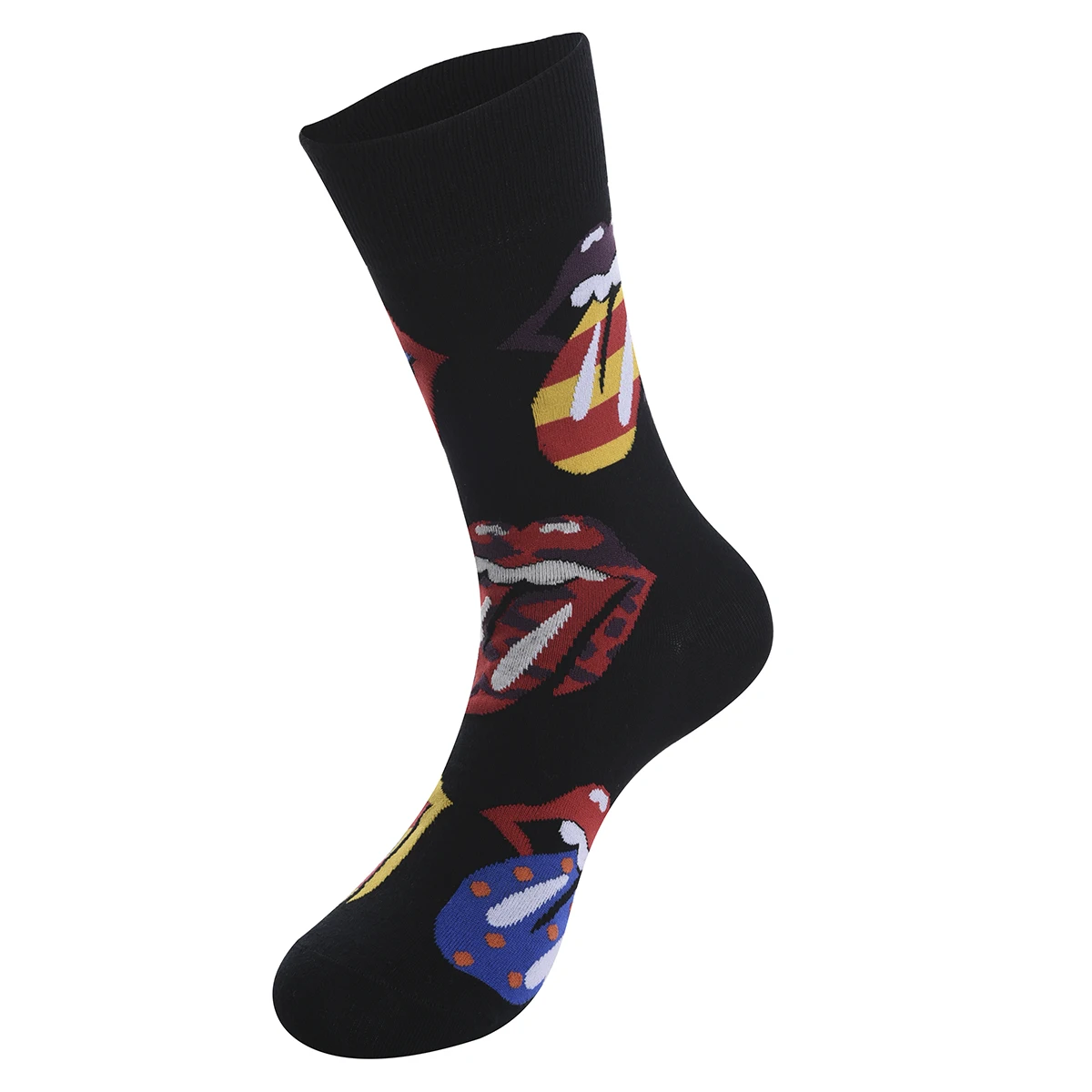 

6 pairs of cartoon print creative fashion personality novelty socks for men and women winter and summer comfort cotton socks sto