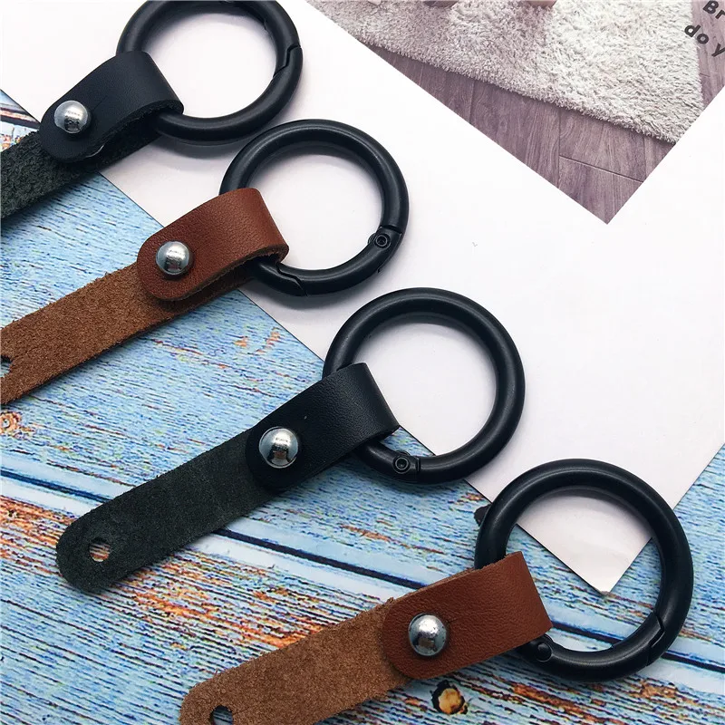 Брелок металлический Кожаный Автомобильный брелок для ключей шнур USB флэш