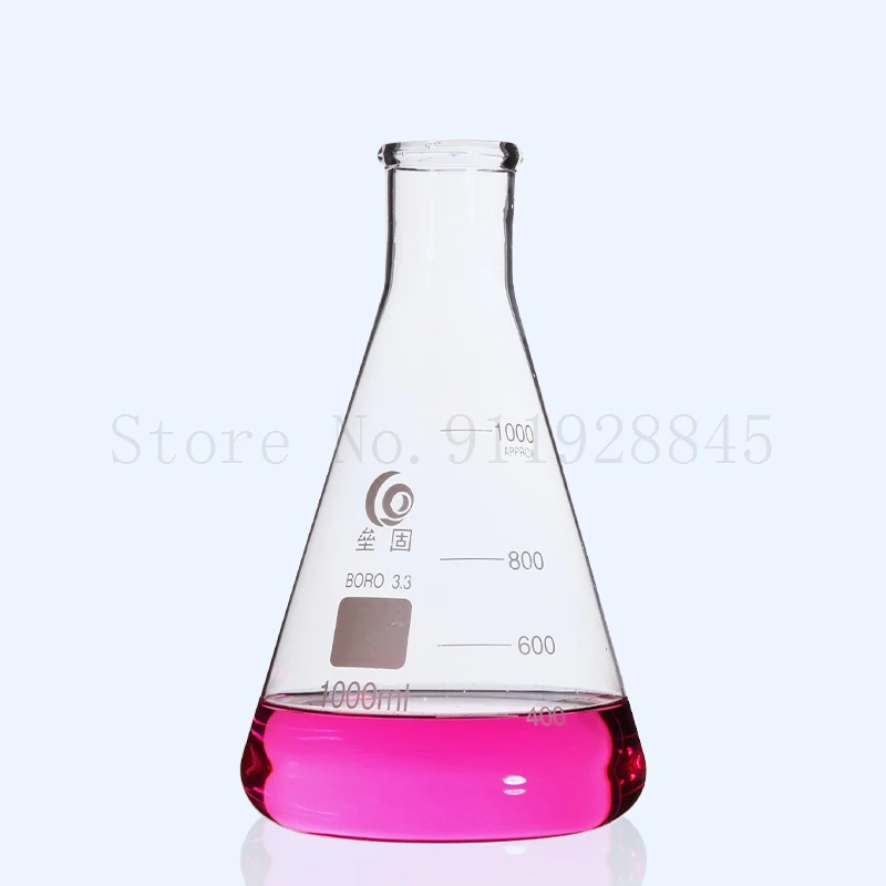 1 шт./лот 50-2000 мл прямая маленькая стеклянная колба erlenmeyer коническая треугольная