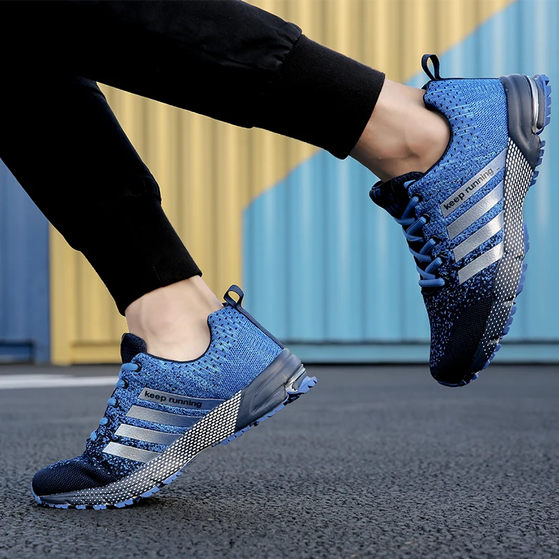 

Mesh Running Shoes Large Size 35-47 Men Breathable Sneakers Lightweight Breathable Men Jogging Sport Shoes Women Sneakers Couple