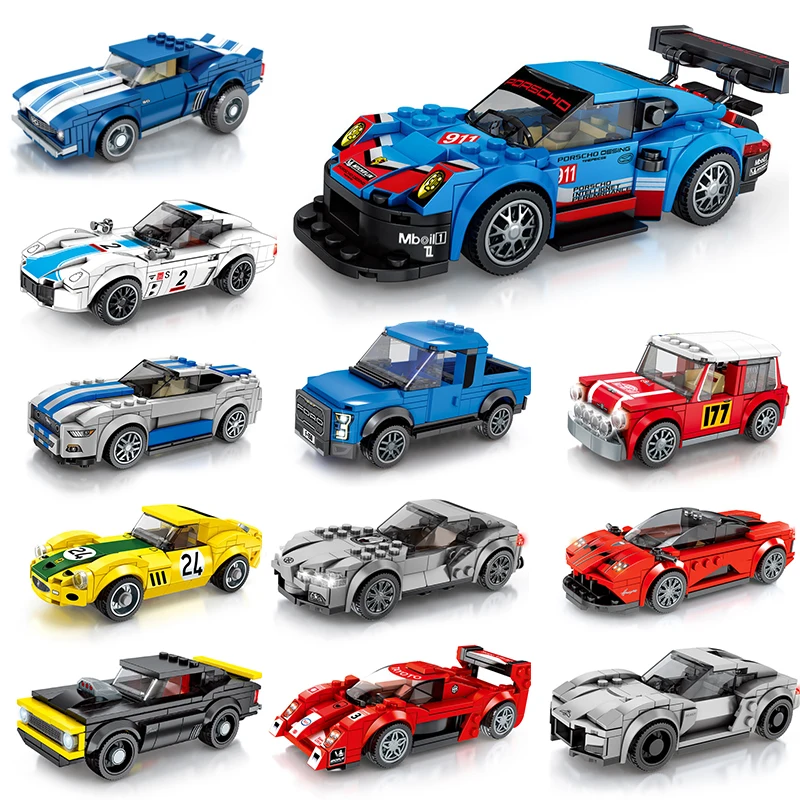 

Speed Champion Building blocks racing car, super racing series boy puzzle toys children gift toy racing Model