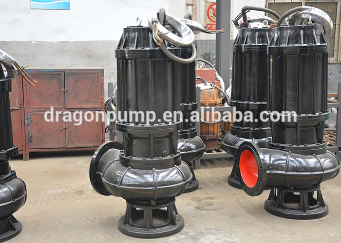 

5-200m head non clog sewage water pumps dirty submersible drainage pump