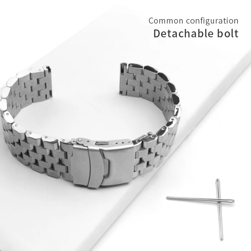 Metal watch band 16mm 18mm 20mm 24mm stainless steel diving tank strap