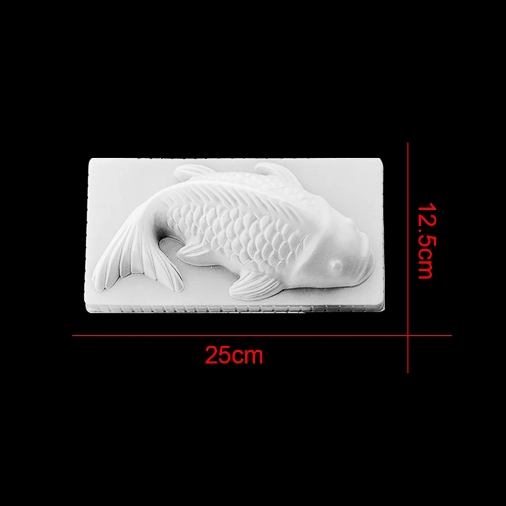 M Новые DIY 3D Koi Рыбы пластиковае формы для торта шоколадного желе формы для сладостей форма для выпечки - Цвет: M