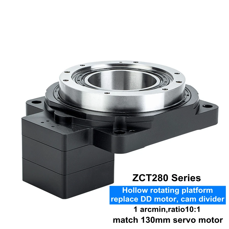 

Высокая точность Электрический поворотный стол 360 градусов полый поворотный редуктор 130 мм Серводвигатель 10:1 коробка передач, 130 нм Серводв...