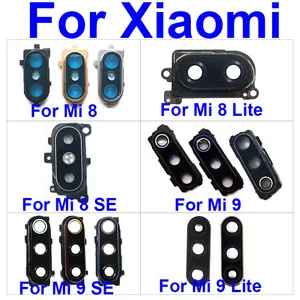 Задняя камера объектив стеклянная крышка Рамка для Xiaomi Mi 8 8se 9 9SE Lite основная большая задняя камера крышка рамка + наклейка Ремонт Замена