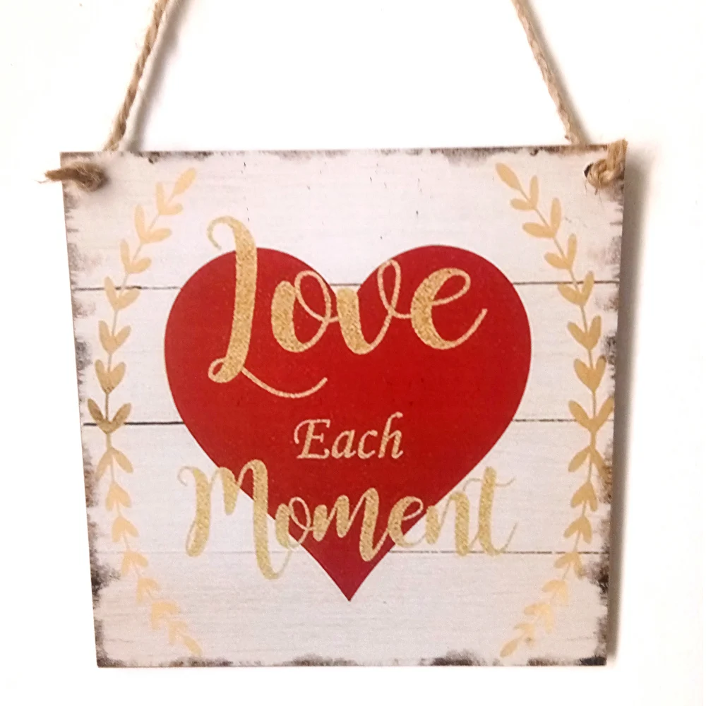 Деревянные рустикальные знаки ручной работы настенное украшение доска дверное