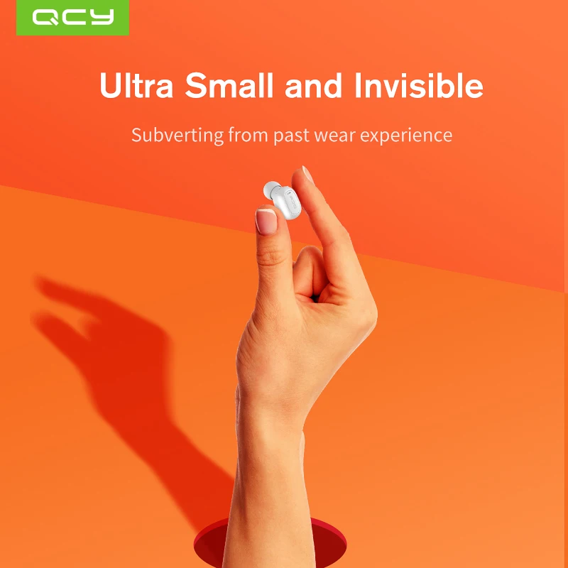 QCY MINI2 Bluetooth наушники с микрофоном беспроводные для музыки бизнеса