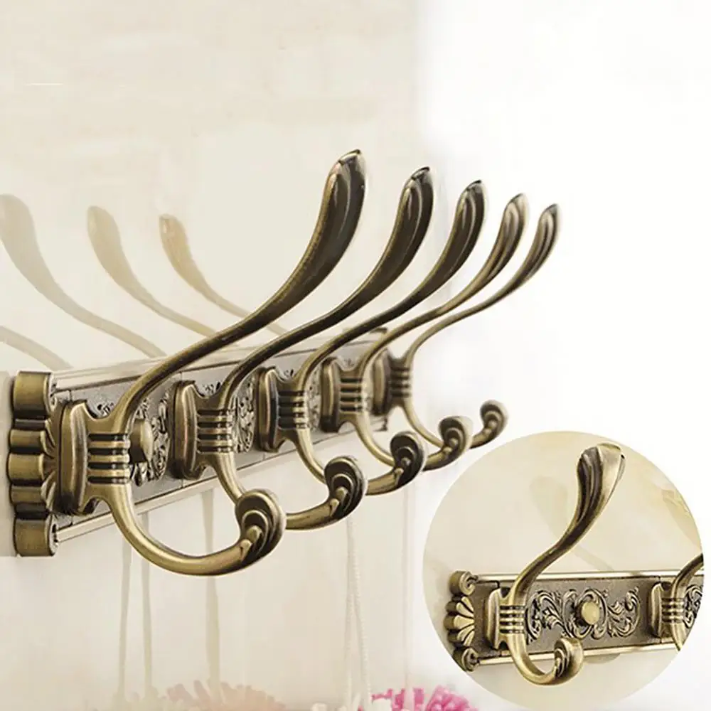 

Luxury Robe Hanging Hook Wall Mount Hanger Bathroom Decorative Coat Clothes Rack