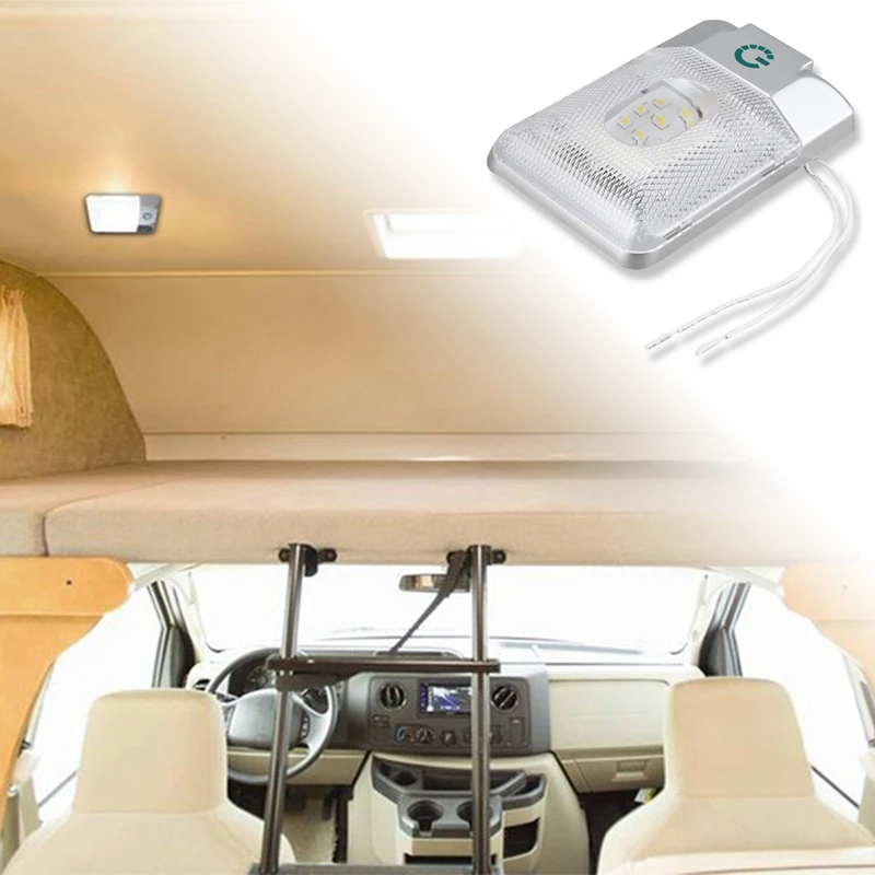 Внутренний одиночный купольный потолочный светильник 24 светодиода 12-24 В