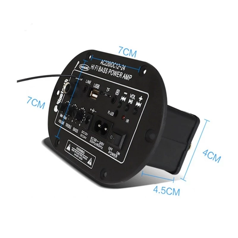 

8-Inch 3 in 1 3028BTMIC Digital Amplifier with Microphone with Bluetooth Microphone Mono Power Amplifier Board US Plug